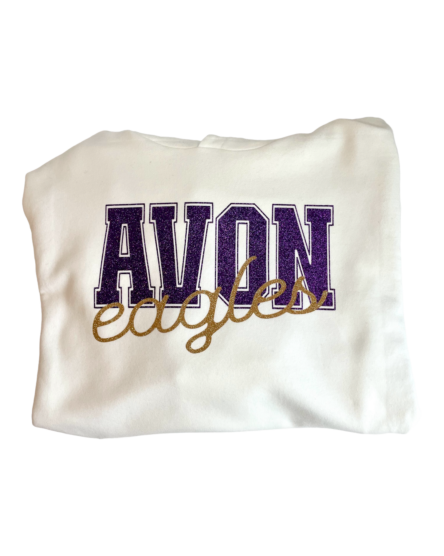 Adult Avon Eagles Campus Block Hoodie - Hoodies