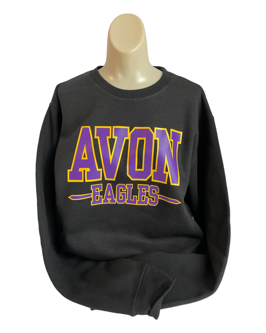 Adult Varsity Avon Eagles Design Crewneck or Hoodie