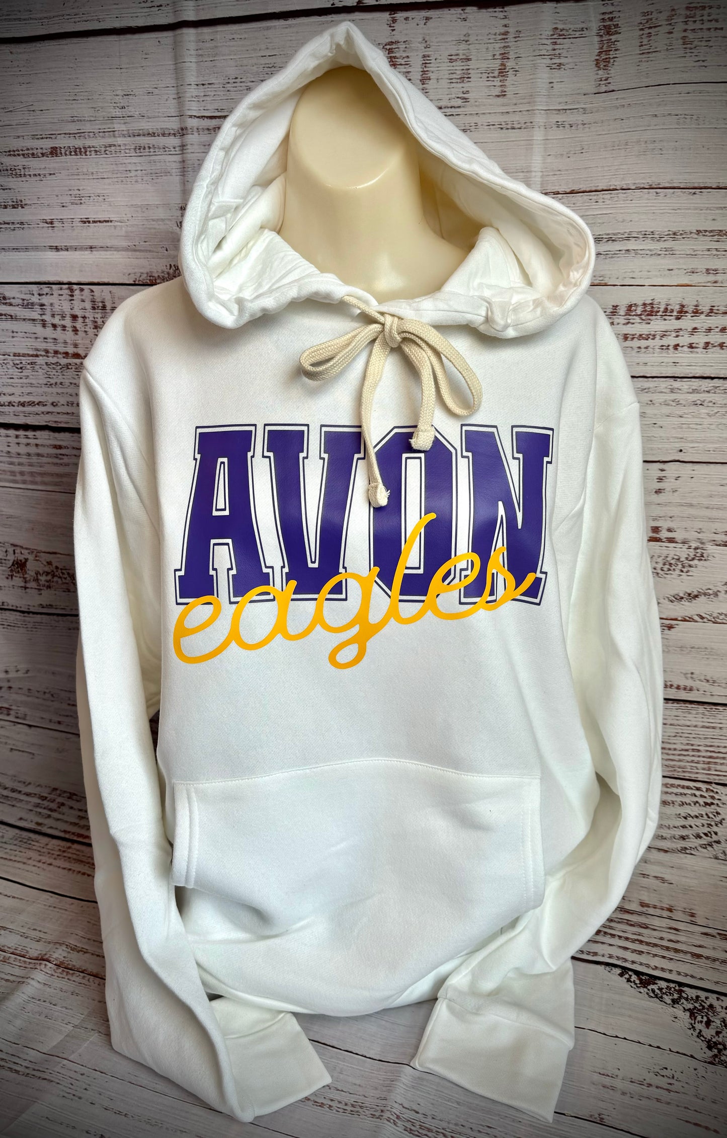 Adult Avon Eagles Campus Block Hoodie