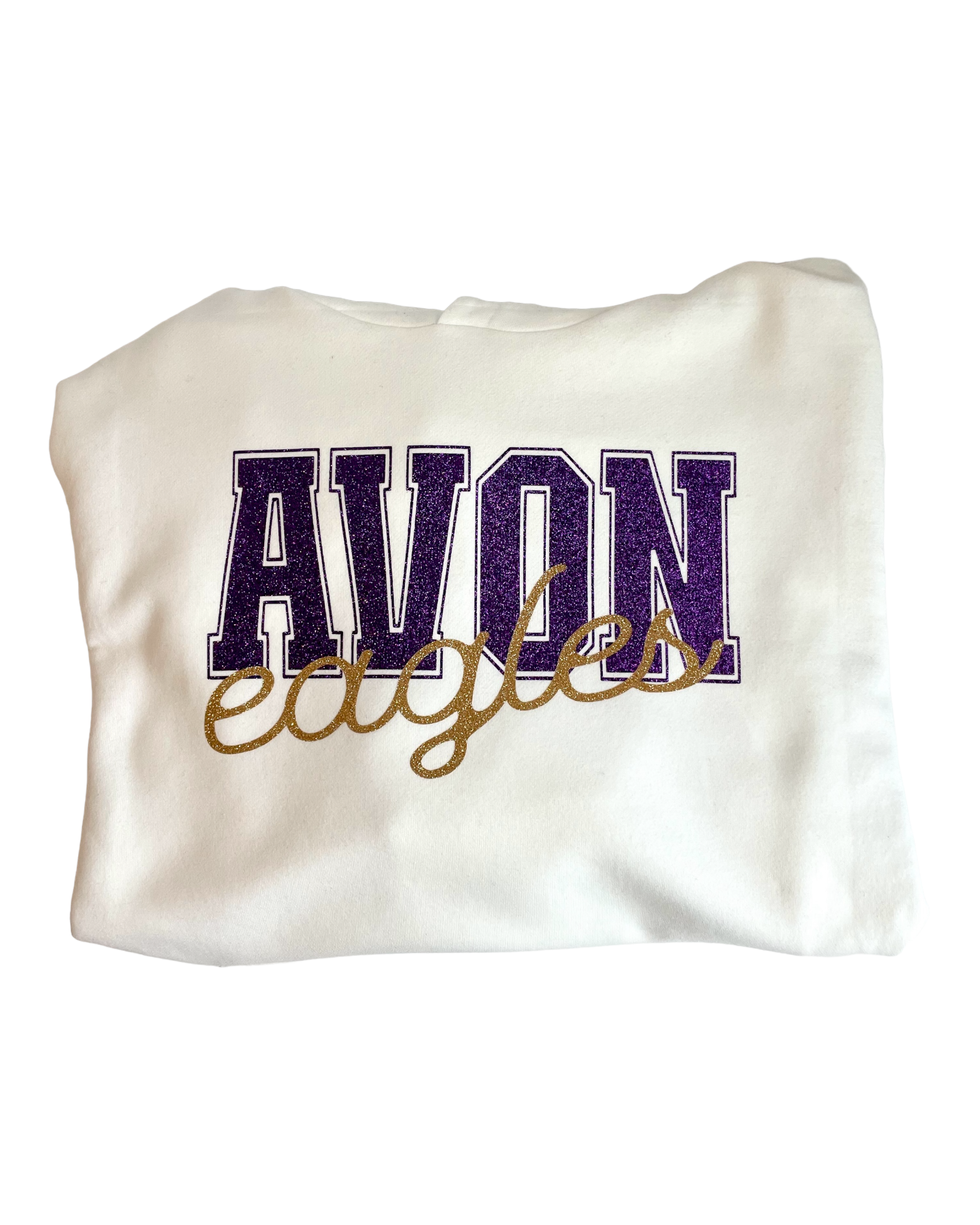 Ladies Vintage Crew Campus Block Avon Eagles – DeFiore Designs