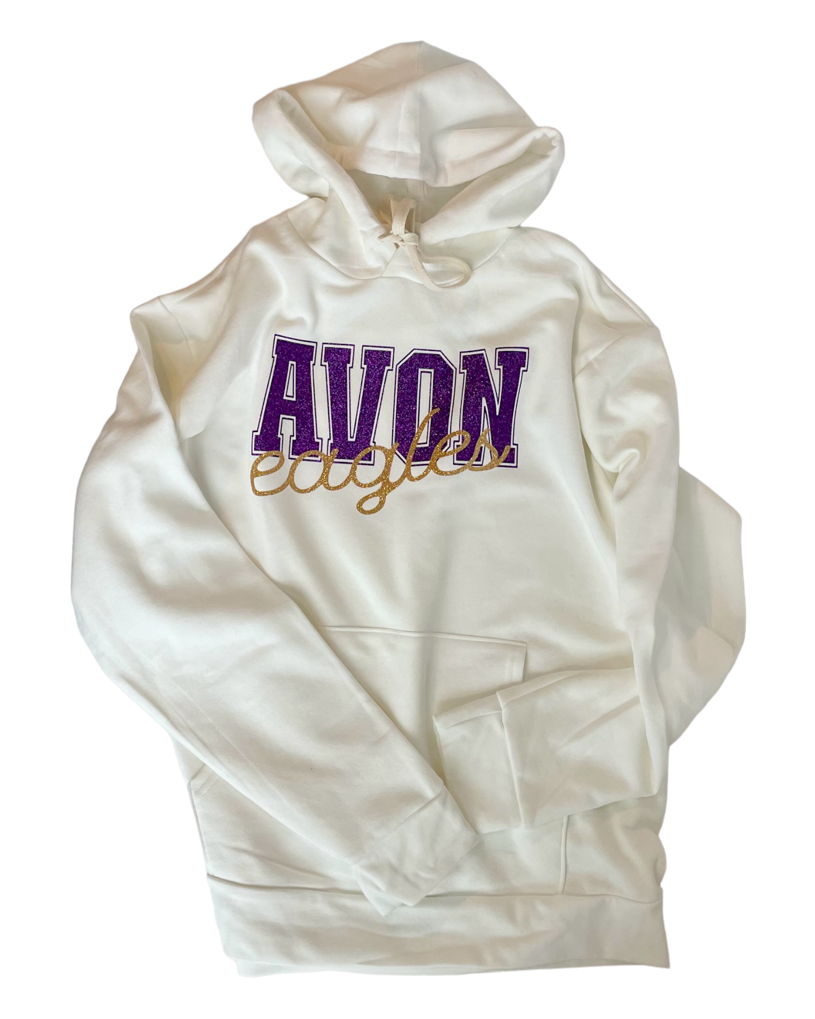 Adult Avon Eagles Campus Block Hoodie - Hoodies