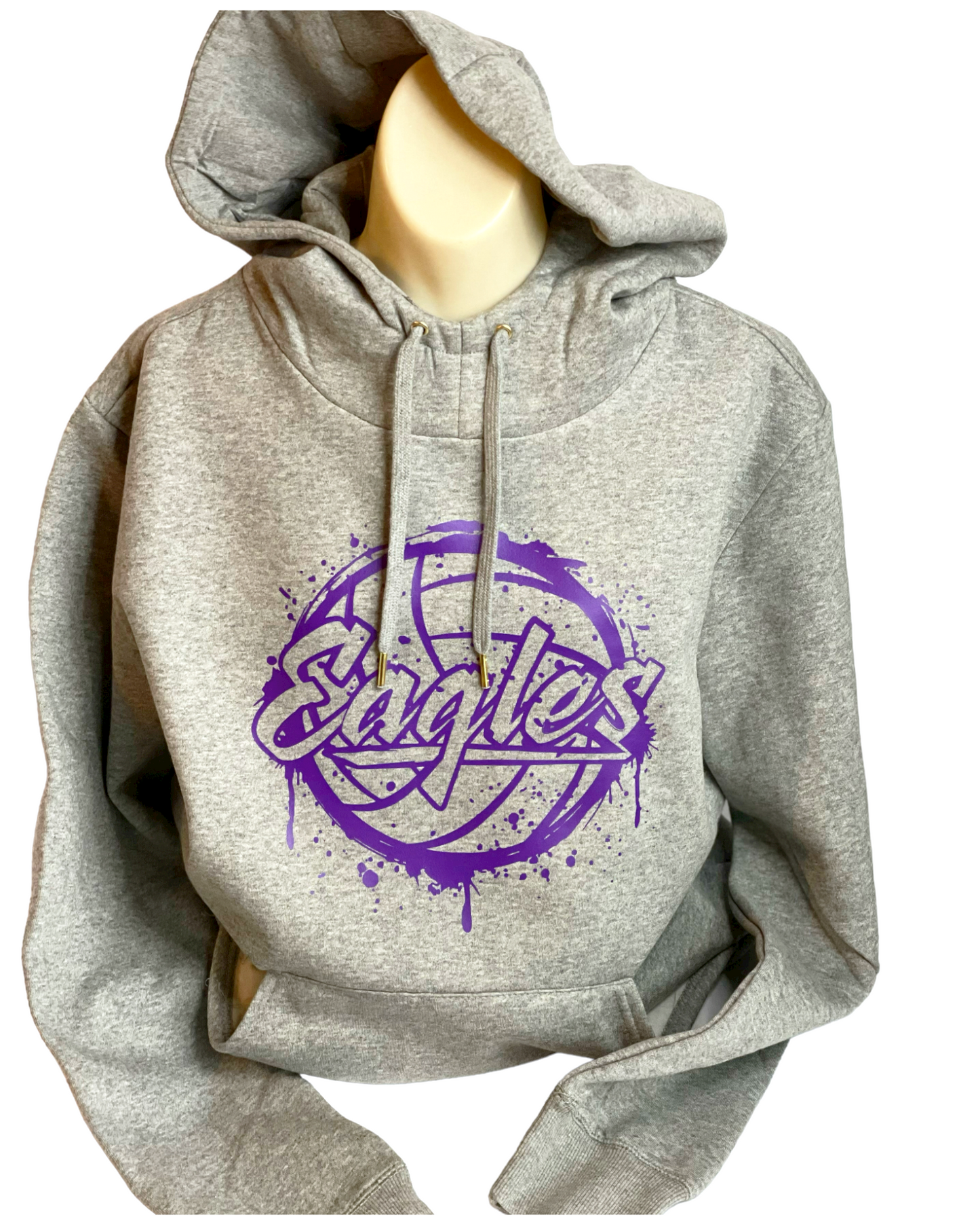 Adult Avon Eagles Drip Volleyball Hoodie - Hoodies